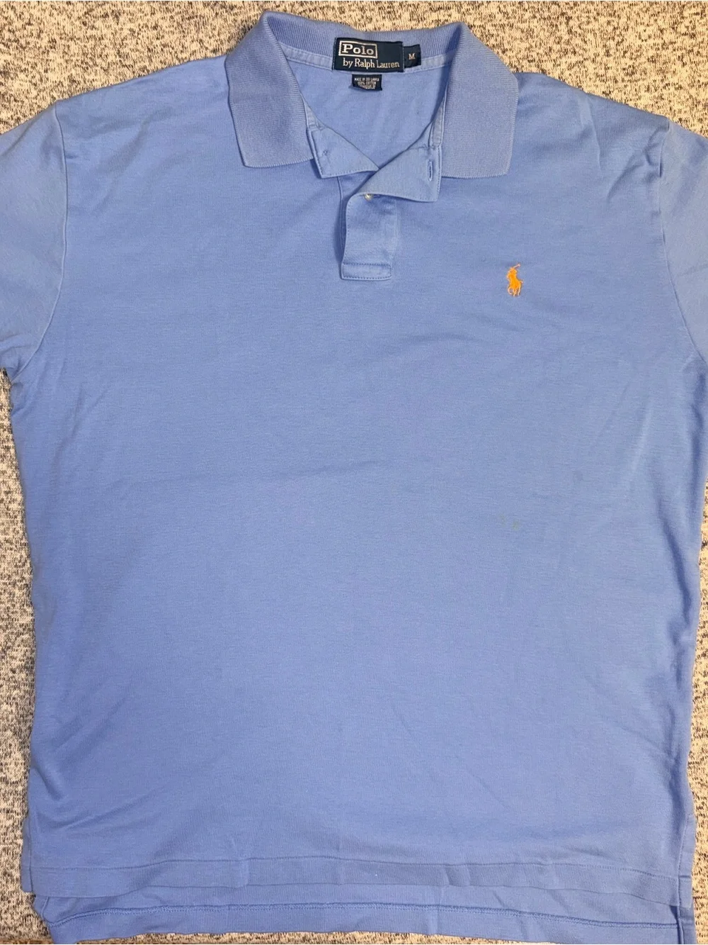 Polo by Ralph Lauren Men’s Light Blue Short-Sleeve Polo Shirt